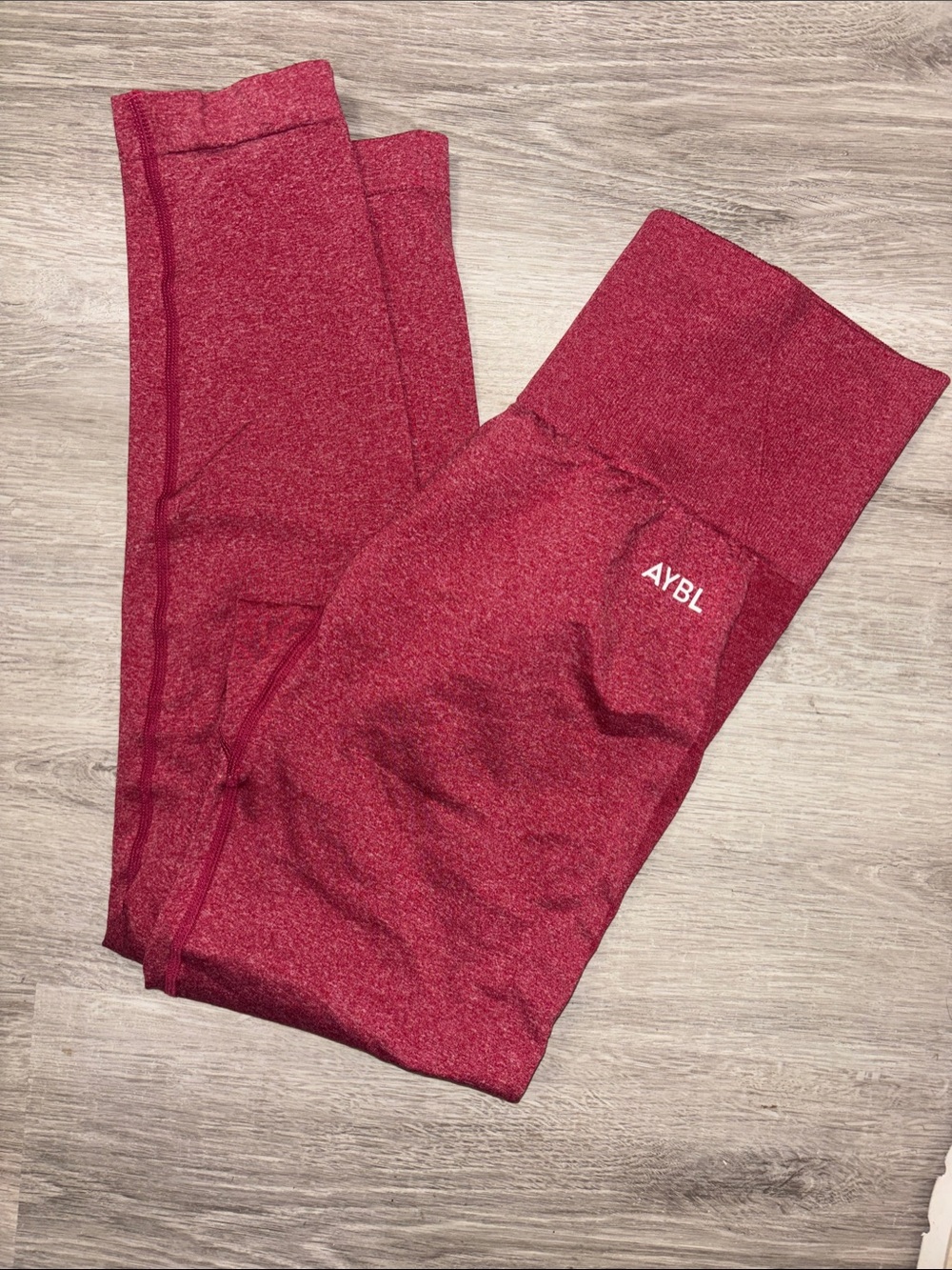 AYBL Women Red High Waist Leggings